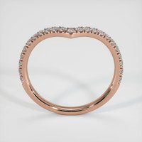 14K Rose Gold Diamond Pave Wedding Band Image