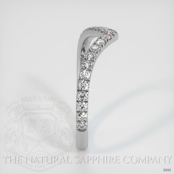 14K White Gold Diamond Pave Wedding Band