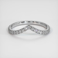 18K White Gold Diamond Pave Wedding Band Video