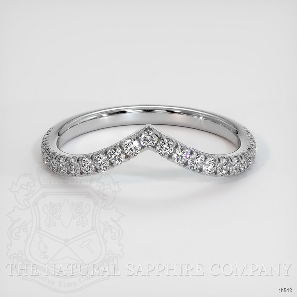 18K White Gold Diamond Pave Wedding Band