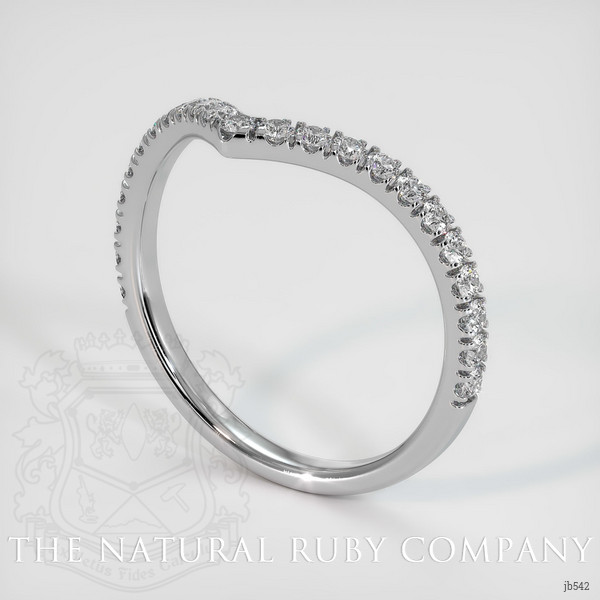 18K White Gold Diamond Pave Wedding Band