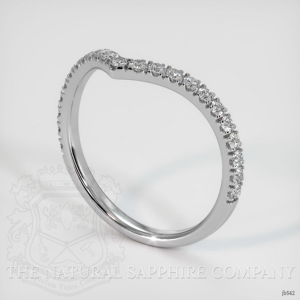 18K White Gold Diamond Pave Wedding Band