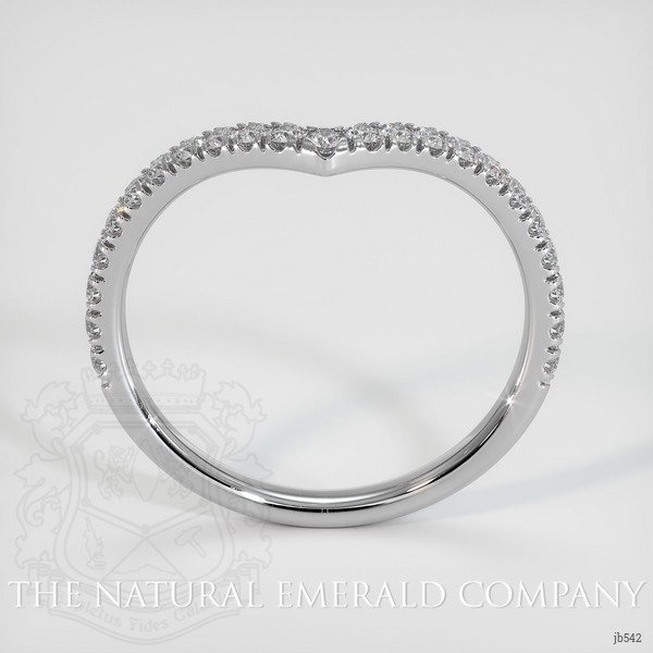 18K White Gold Diamond Pave Wedding Band