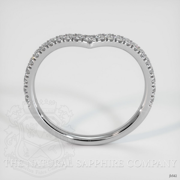 18K White Gold Diamond Pave Wedding Band