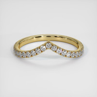 14K Yellow Gold Diamond Pave Wedding Band Video