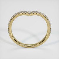 14K Yellow Gold Diamond Pave Wedding Band Image