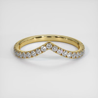 18K Yellow Gold Diamond Pave Wedding Band Video