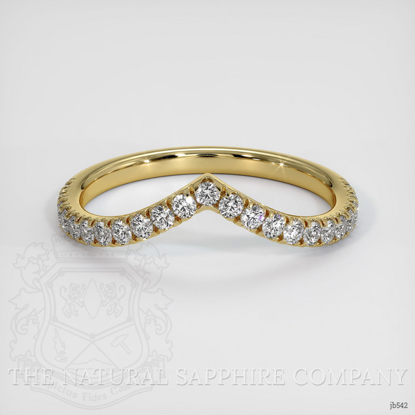 18K Yellow Gold Diamond Pave Wedding Band