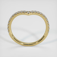 18K Yellow Gold Diamond Pave Wedding Band Image