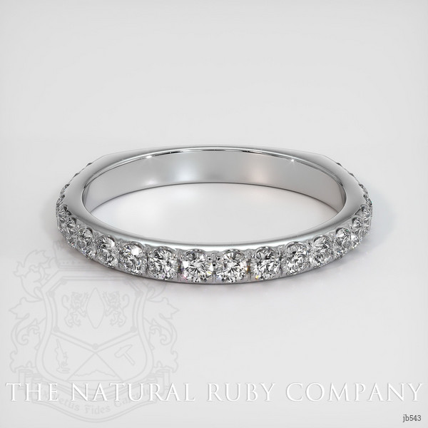 Platinum 950 Diamond Pave Wedding Band