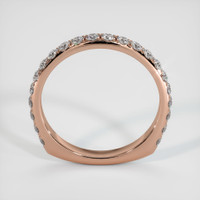 14K Rose Gold Diamond Pave Wedding Band Image