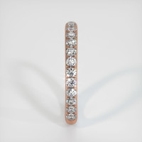 14K Rose Gold Diamond Pave Wedding Band Image