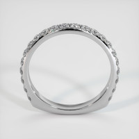 14K White Gold Diamond Pave Wedding Band Image