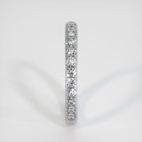14K White Gold Diamond Pave Wedding Band Image