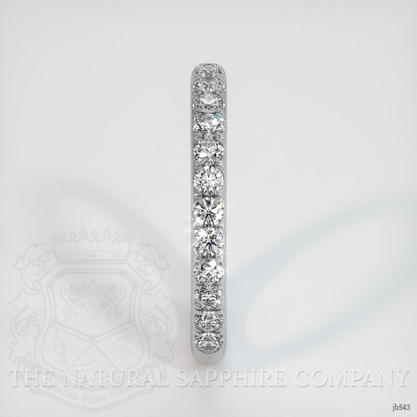18K White Gold Diamond Pave Wedding Band