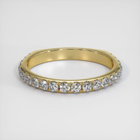 14K Yellow Gold Diamond Pave Wedding Band Video