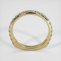 14K Yellow Gold Diamond Pave Wedding Band Image