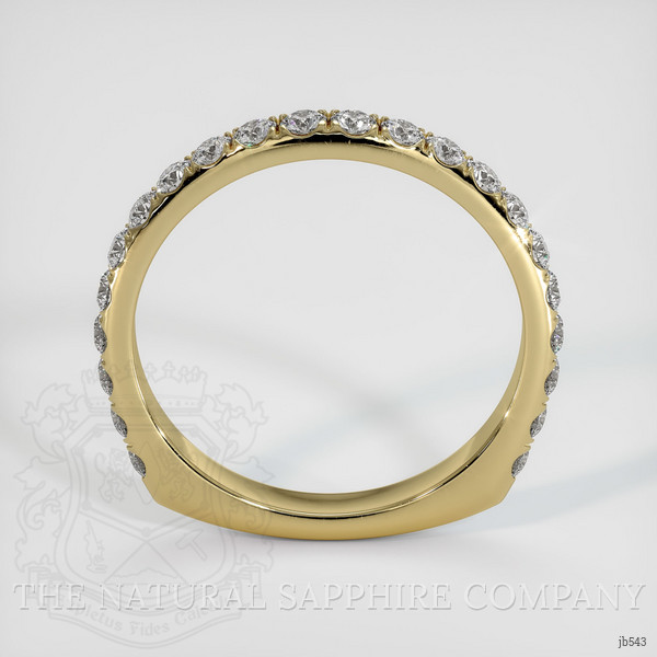 14K Yellow Gold Diamond Pave Wedding Band