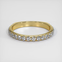 18K Yellow Gold Diamond Pave Wedding Band Video