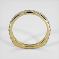 18K Yellow Gold Diamond Pave Wedding Band Image