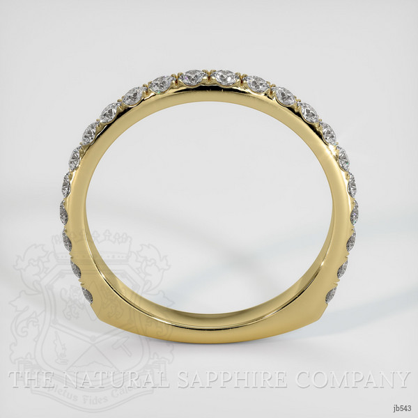 18K Yellow Gold Diamond Pave Wedding Band