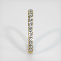 18K Yellow Gold Diamond Pave Wedding Band Image