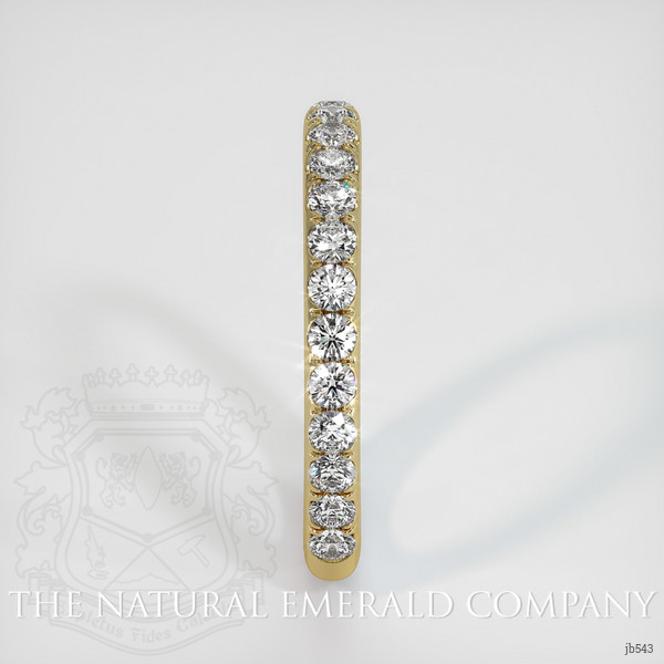 18K Yellow Gold Diamond Pave Wedding Band