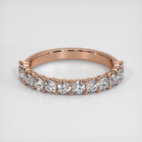 14K Rose Gold Diamond Prong Wedding Band Video