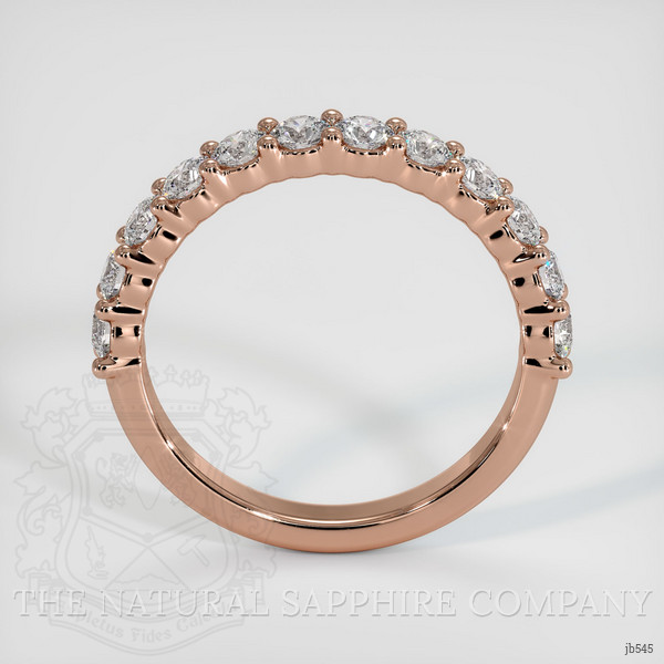 14K Rose Gold Diamond Prong Wedding Band