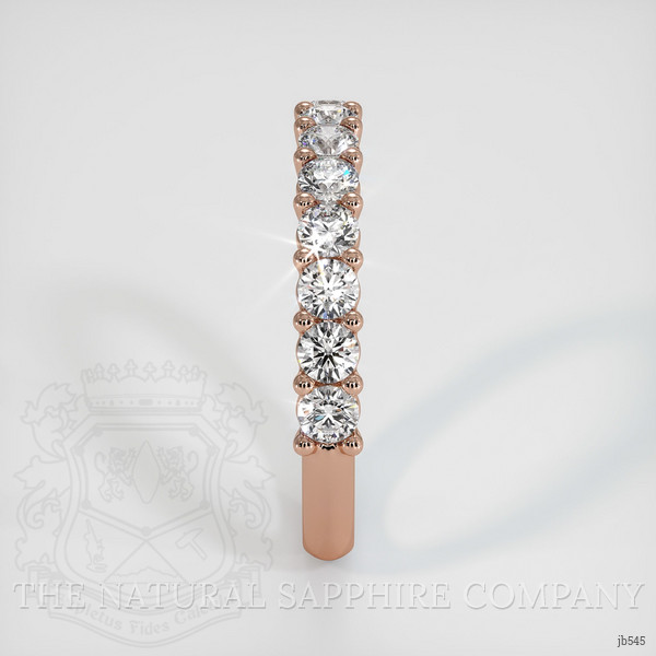 14K Rose Gold Diamond Prong Wedding Band