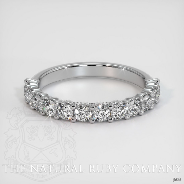 14K White Gold Diamond Prong Wedding Band