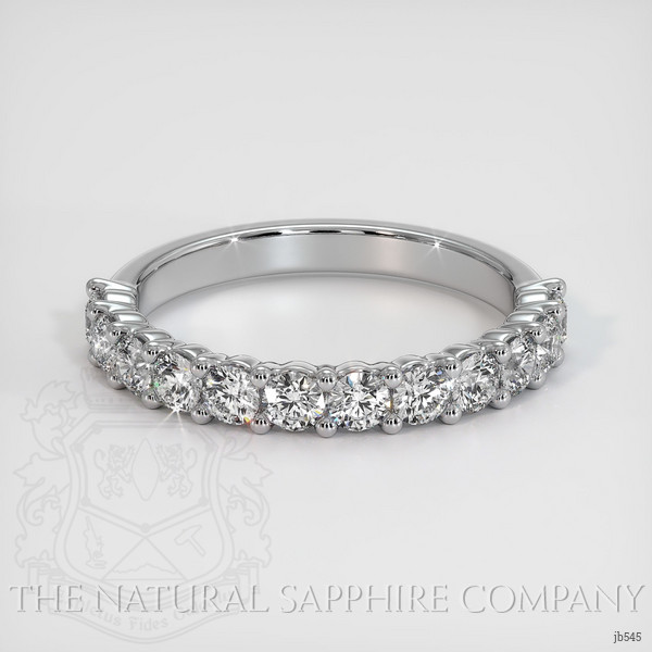 14K White Gold Diamond Prong Wedding Band