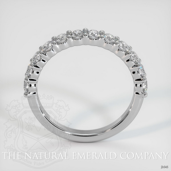 18K White Gold Diamond Prong Wedding Band