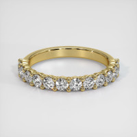 18K Yellow Gold Diamond Prong Wedding Band Video