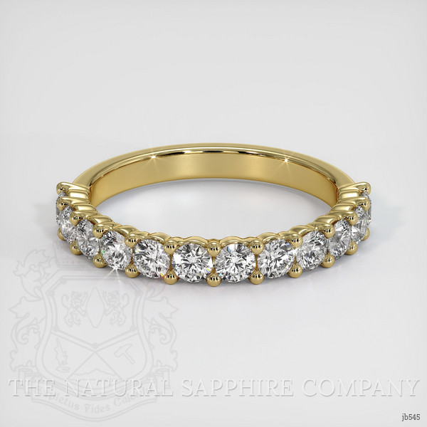18K Yellow Gold Diamond Prong Wedding Band