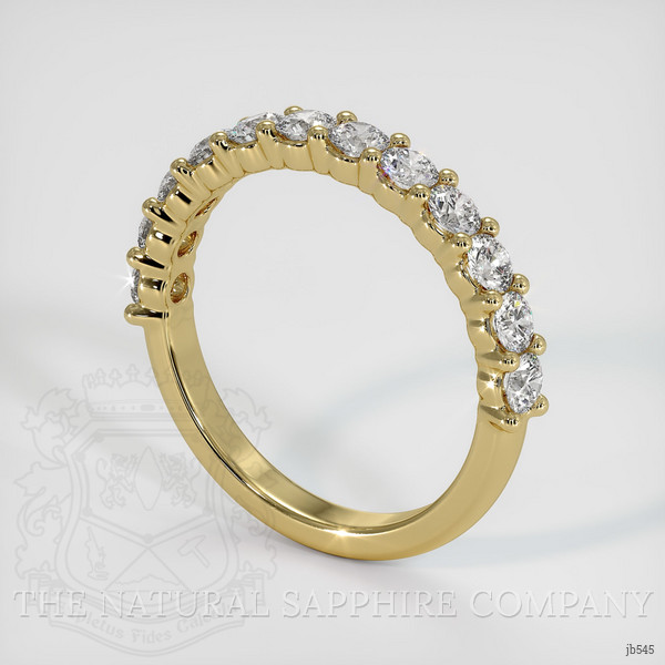 18K Yellow Gold Diamond Prong Wedding Band