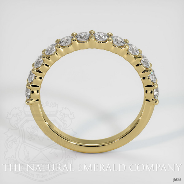 18K Yellow Gold Diamond Prong Wedding Band