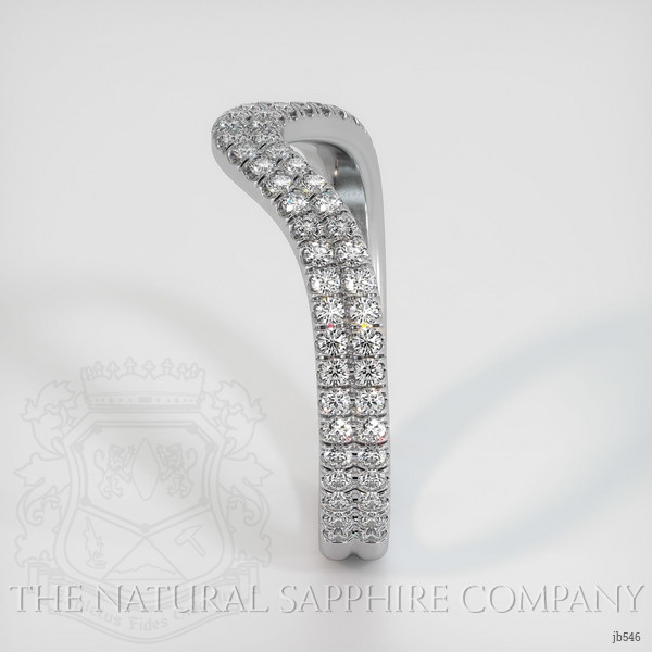 14K White Gold Diamond Pave Wedding Band