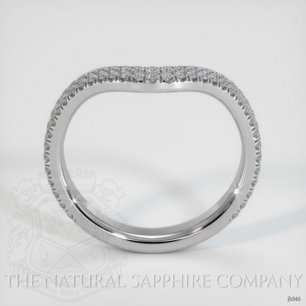 18K White Gold Diamond Pave Wedding Band