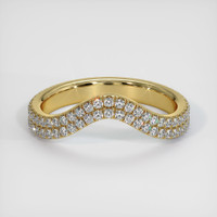 18K Yellow Gold Diamond Pave Wedding Band Video
