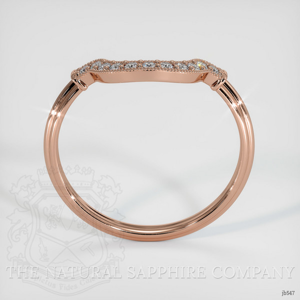 14K Rose Gold Diamond Antique Style Wedding Band