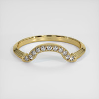 14K Yellow Gold Diamond Antique Style Wedding Band Video
