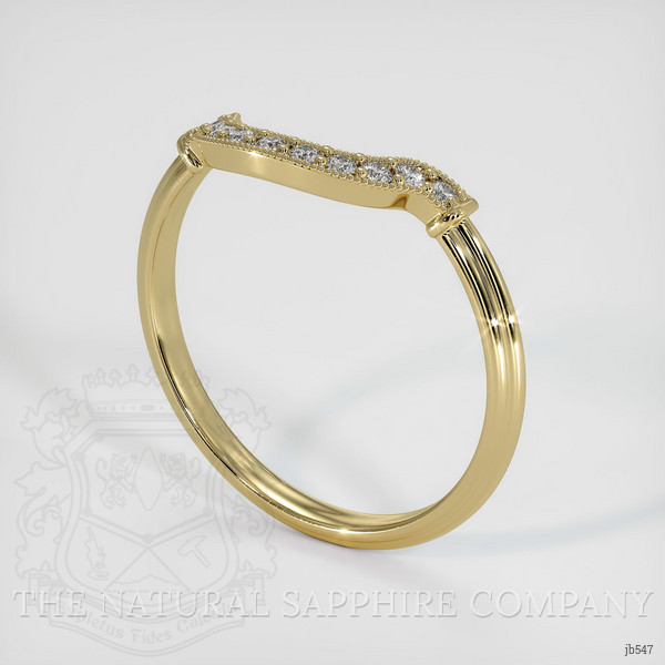 14K Yellow Gold Diamond Antique Style Wedding Band