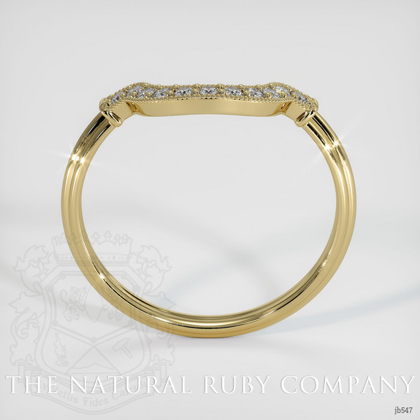 14K Yellow Gold Diamond Antique Style Wedding Band