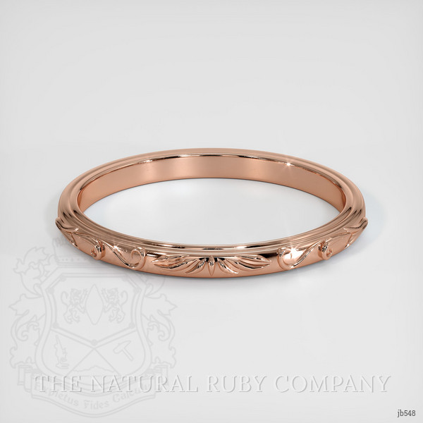 14K Rose Gold Antique Style Plain Band