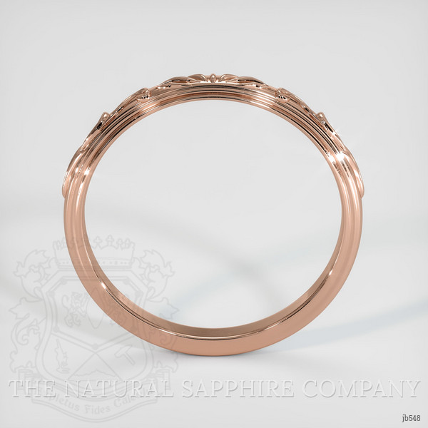 14K Rose Gold Antique Style Plain Band