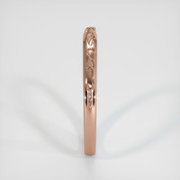 14K Rose Gold Antique Style Plain Band Image