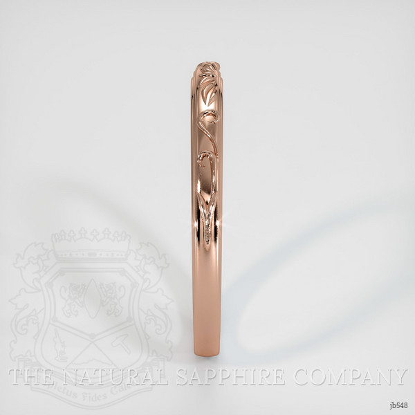 14K Rose Gold Antique Style Plain Band