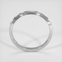 18K White Gold Antique Style Plain Band Image