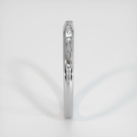 18K White Gold Antique Style Plain Band Image